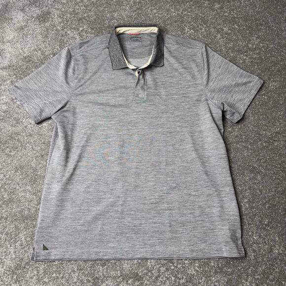Untuckit Hannifer Performance Polo Shirt‎ Mens XL Gray Short Sleeve Golf Top - Picture 1 of 8